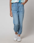 Nevada Denim Long Pants Jogger With Frill Pockets