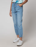 Nevada Denim Long Pants Jogger With Frill Pockets