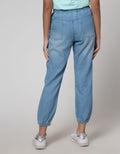 Nevada Denim Long Pants Jogger With Frill Pockets