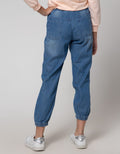 Nevada Denim Long Pants Jogger With Frill Pockets