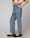 Nevada Denim Long Pants Regular Acid Wash Pockets