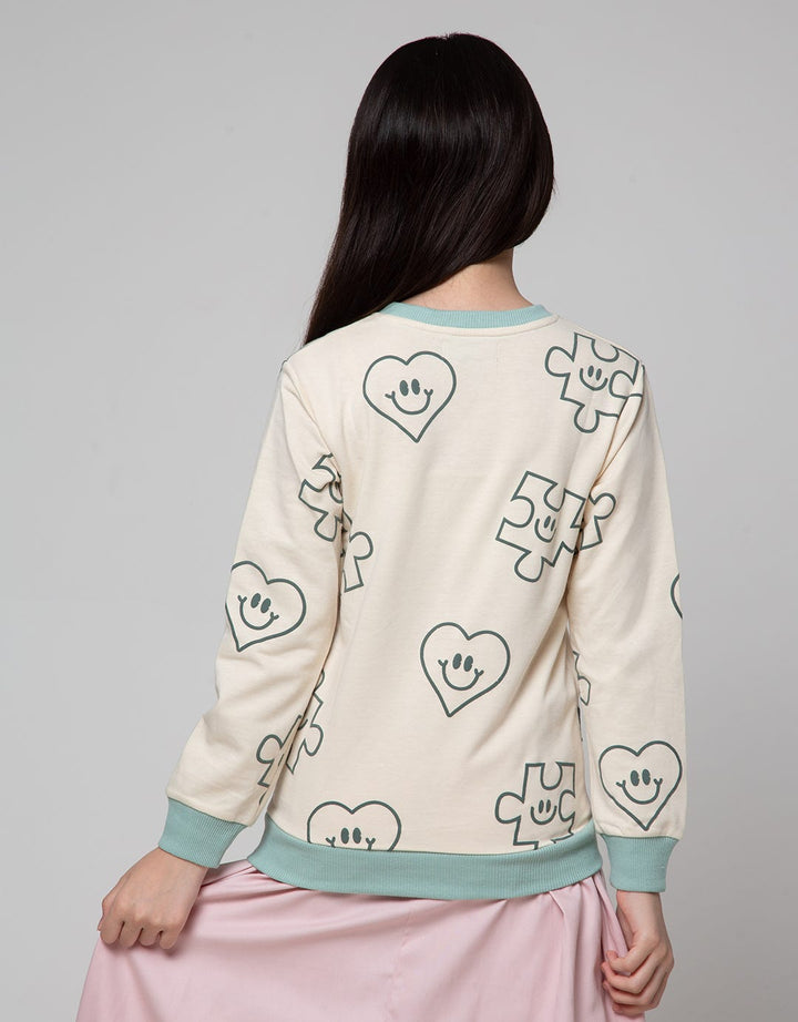 Nevada Print Puzzle Sweater for Girls