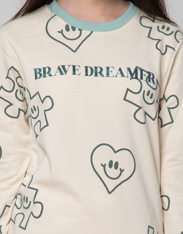 Nevada Print Puzzle Sweater for Girls