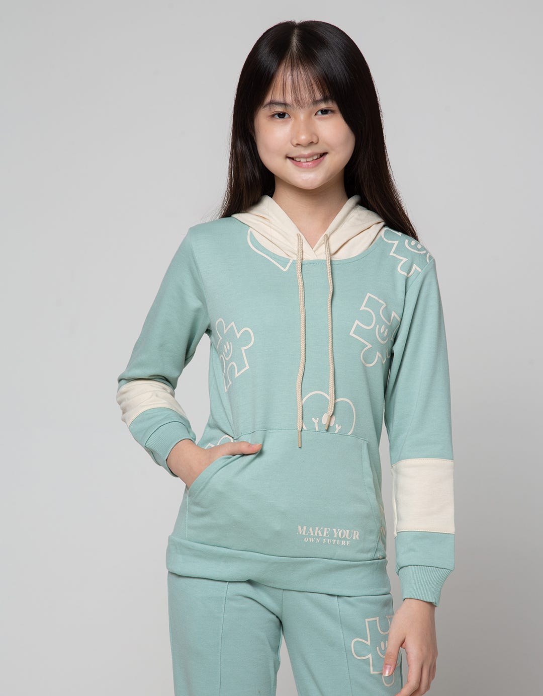 Nevada Hoodie Puzzle Sweater for Girls