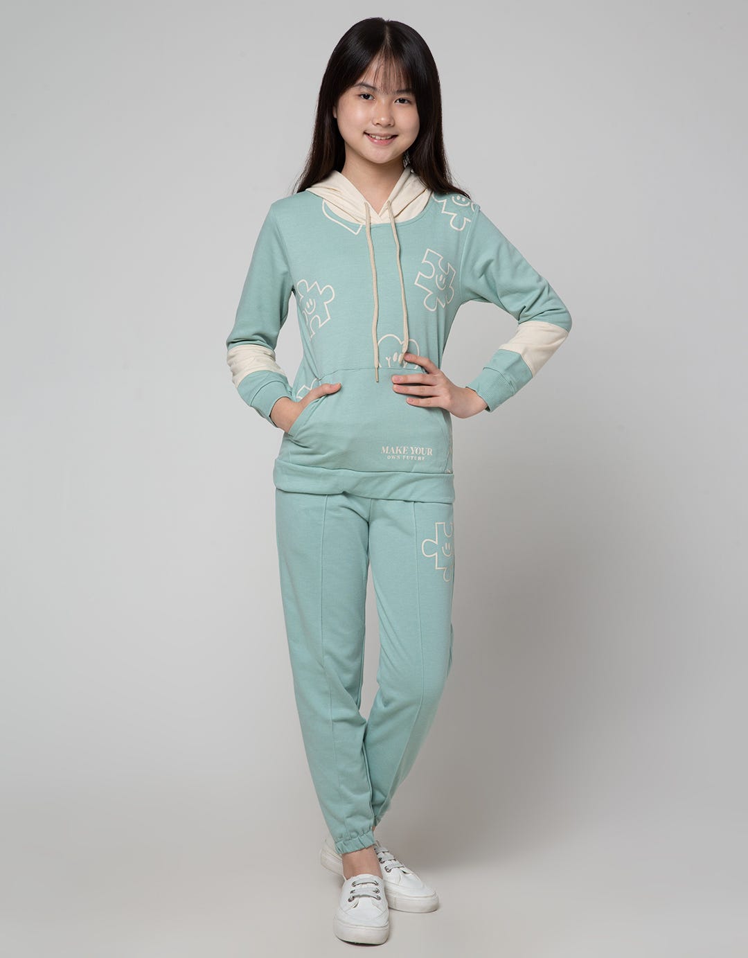 Nevada Hoodie Puzzle Sweater for Girls