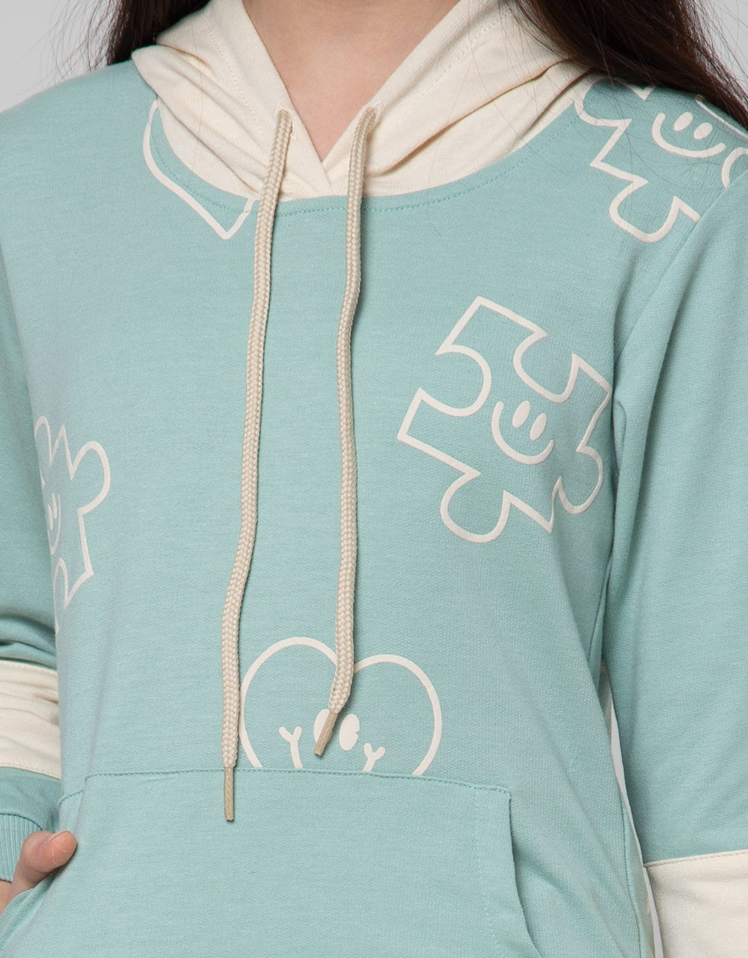 Nevada Hoodie Puzzle Sweater for Girls
