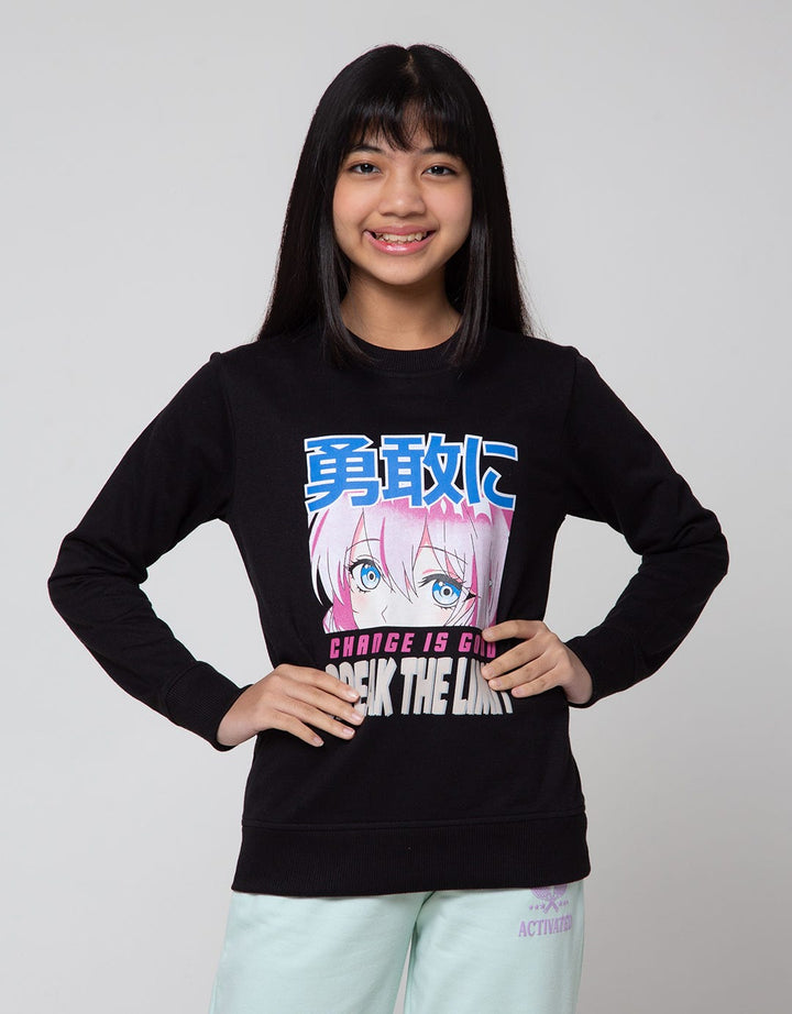 Nevada Sweatshirt Print Anime Break The Limit