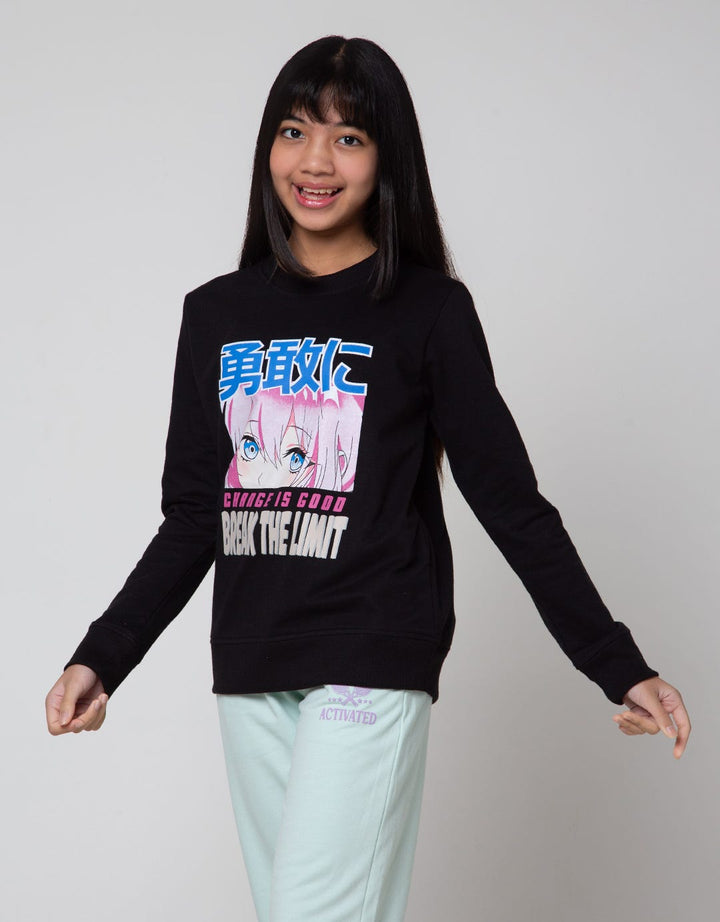 Nevada Sweatshirt Print Anime Break The Limit