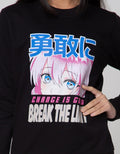Nevada Sweatshirt Print Anime Break The Limit