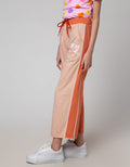 Nevada Long Pants Knit Two Tone Wide Leg Print Heart