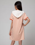 Nevada Short Sleeve Midi Dress Hoodie Print Anime Girl Face