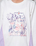 Nevada Midi Dress Comb Woven Print Anime Girl
