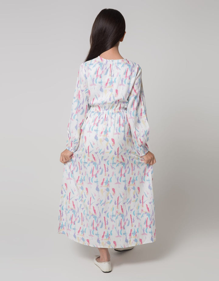 Nevada Long Sleeve Maxi Dress Raycel Full Print