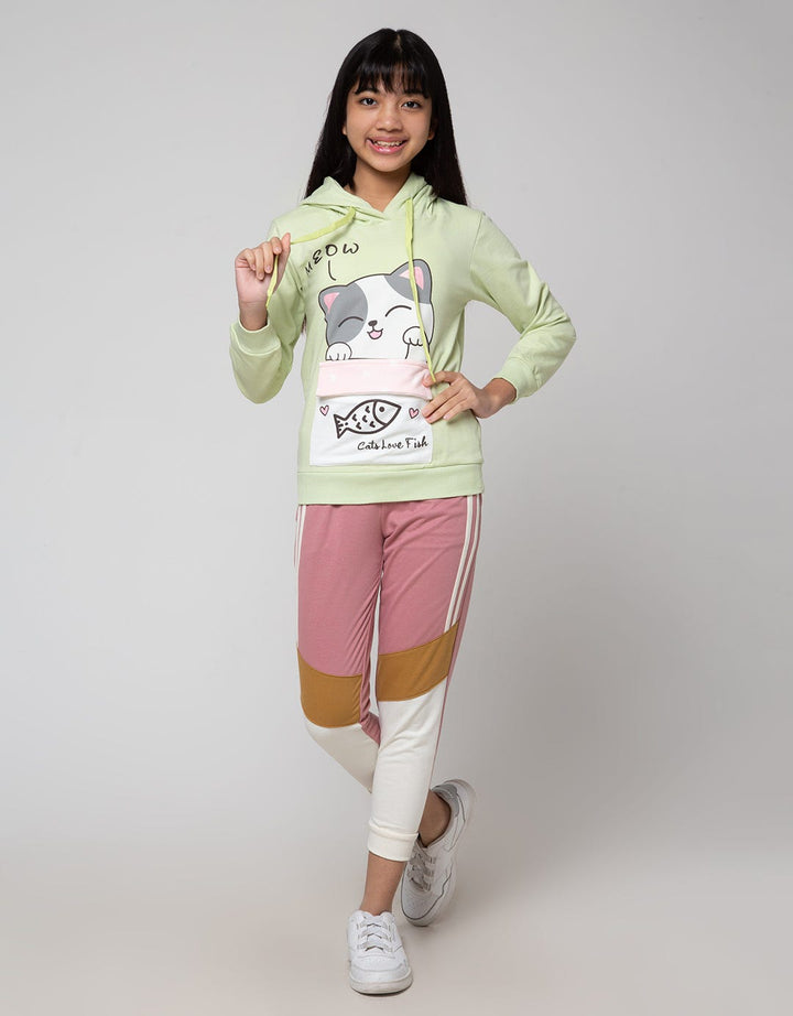 Nevada Cat Pocket Sweater for Girls