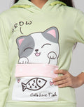 Nevada Cat Pocket Sweater for Girls