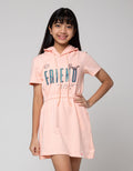 Nevada Cat Face Midi Dress Anak Perempuan