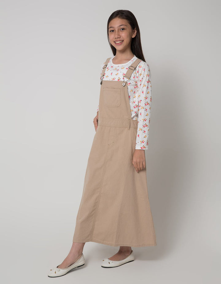 Nevada Long Sleeve Maxi Dress Baby Canvas Overall With Underwear