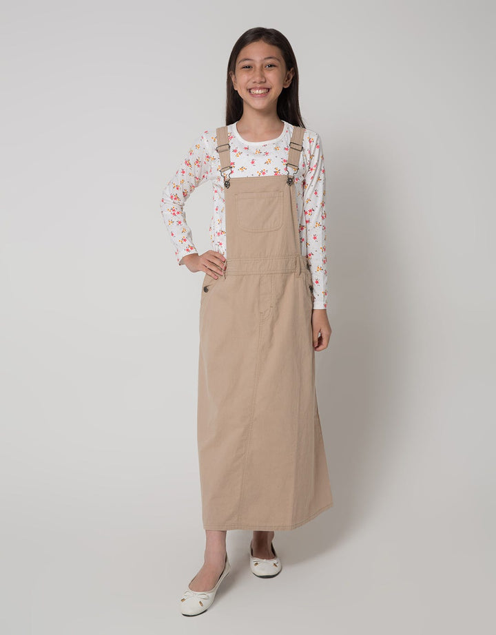 Nevada Long Sleeve Maxi Dress Baby Canvas Overall With Underwear