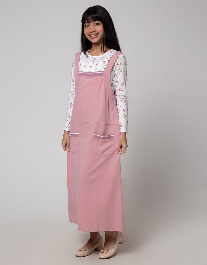 Nevada Long Sleeve Maxi Dress Flower Knit Overall