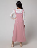 Nevada Long Sleeve Maxi Dress Flower Knit Overalls