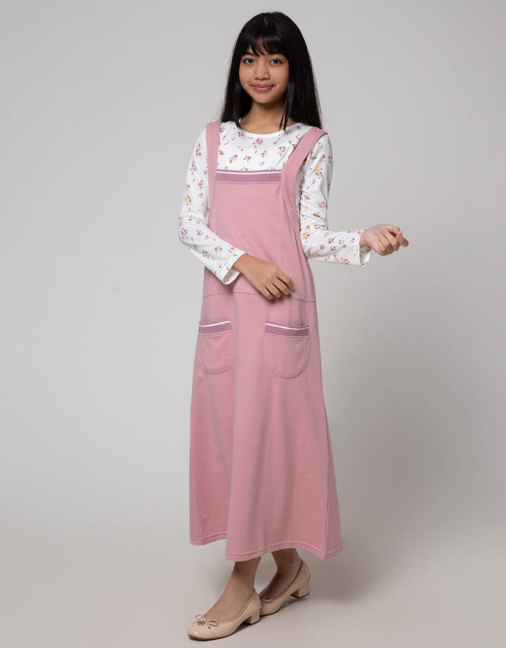 Nevada Long Sleeve Maxi Dress Flower Knit Overall