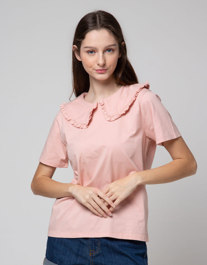 Connexion Short Sleeve T-Shirt W Big Collar