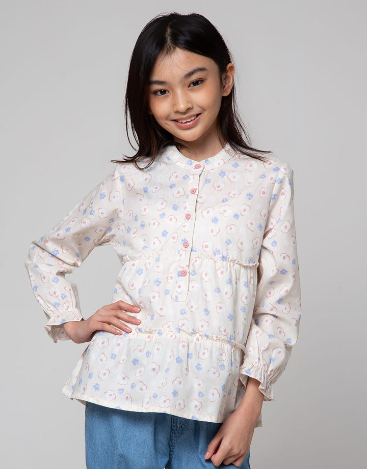 Aero Ruffle Down Girls Shirt