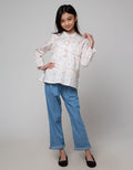 Aero Ruffle Down Kemeja Anak Perempuan