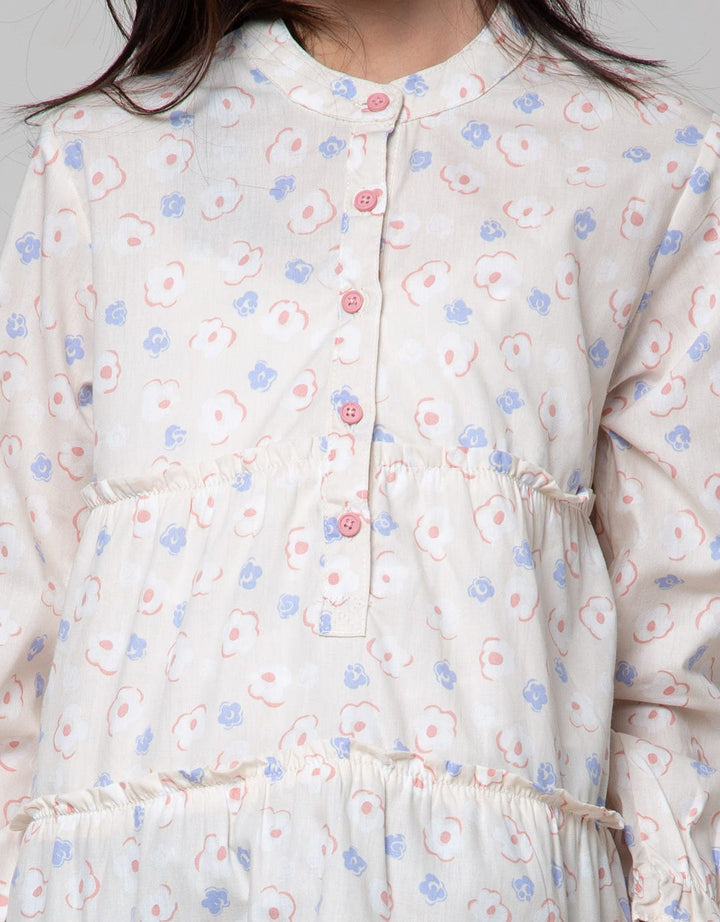 Aero Ruffle Down Girls Shirt