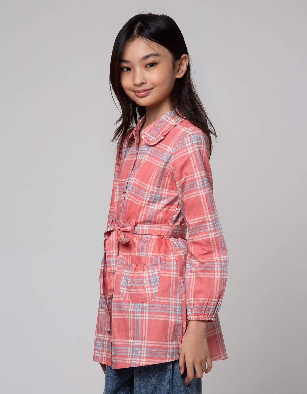 Aero Long Sleeve Shirt Tunic Belt