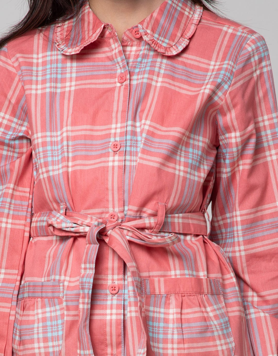 Aero Long Sleeve Shirt Tunic Belt
