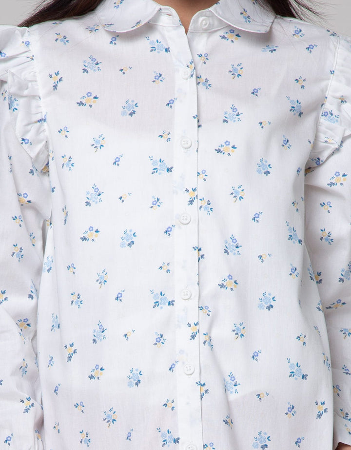 Aero Long Sleeve Shirt Pleated Sleeve