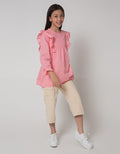 Aero Long Sleeve Shirt Pundak Kerut Tangan Karet
