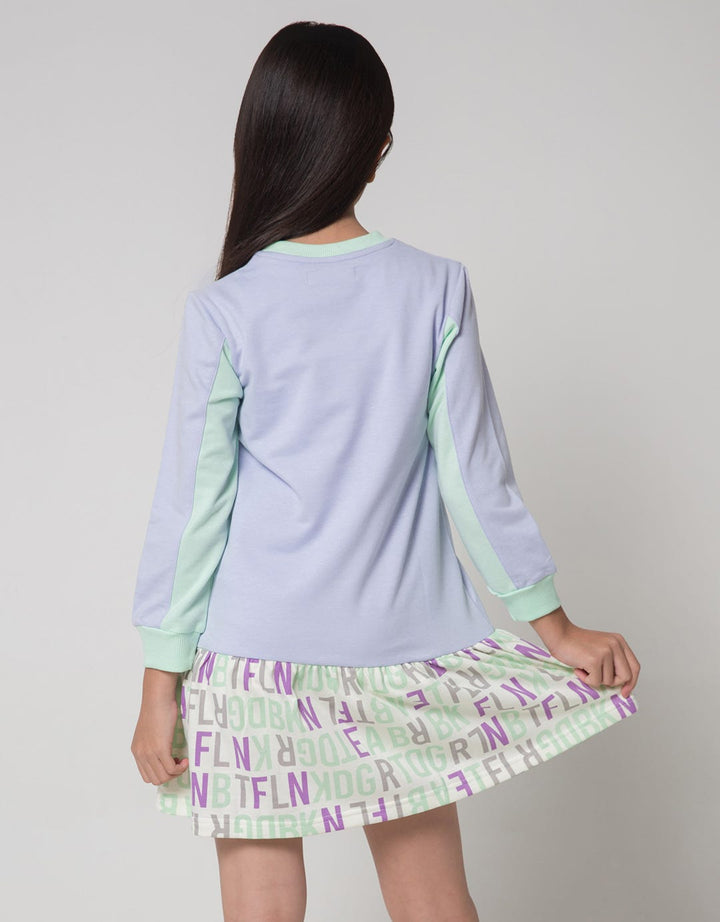 Aero Long Sleeve Midi Dress Flower Power Kupu