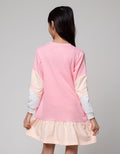 Aero Long Sleeve Midi Dress Cut Sewn Pink Unicorn