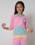 Aero Jacket Color Block Smile Flower