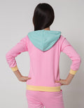 Aero Jacket Color Block Smile Flower