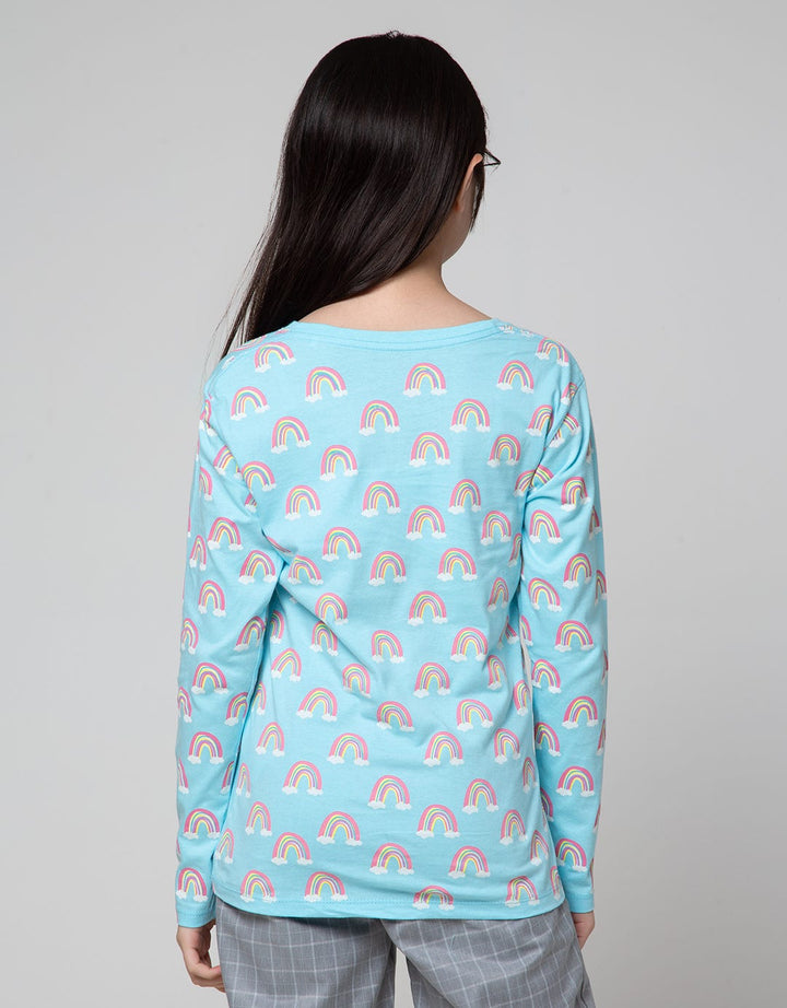 Nevada Cloudy Print Girls T-Shirt