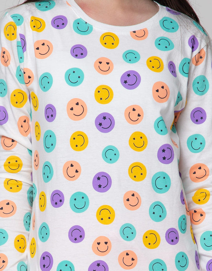 Nevada Smile Print Kaos Anak Perempuan