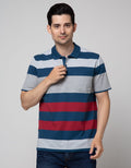 Nevada Short Sleeve Kaos Polo Jersey Stripe