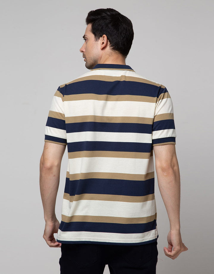 Nevada Jersey Stripe Kaos Polo Pria