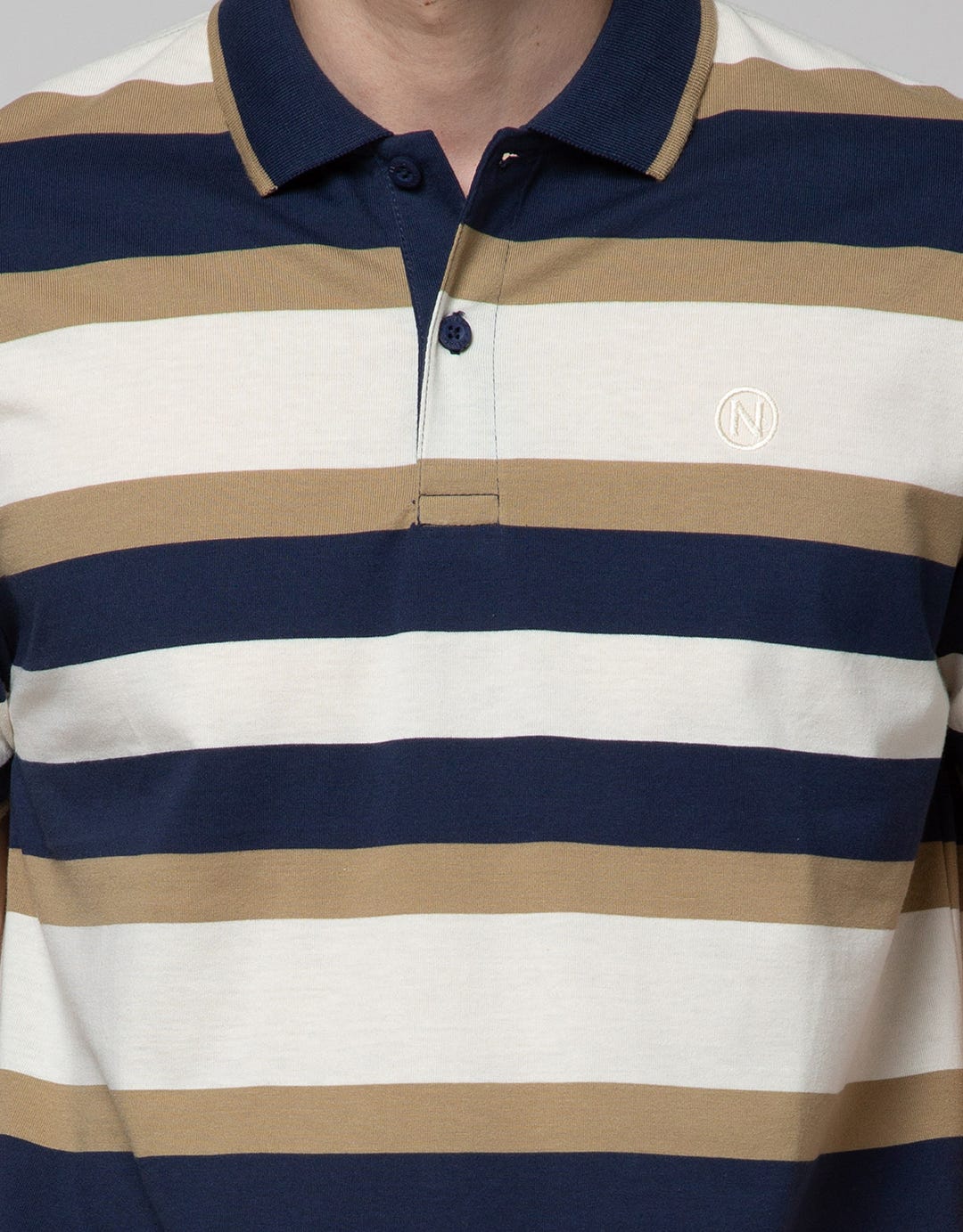 Nevada Jersey Stripe Kaos Polo Pria
