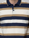 Nevada Jersey Stripe Kaos Polo Pria