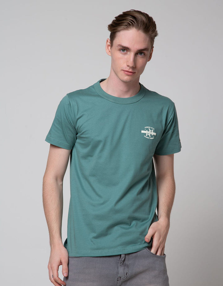 T Zone Short Sleeve T-Shirt Logo Print Rubber
