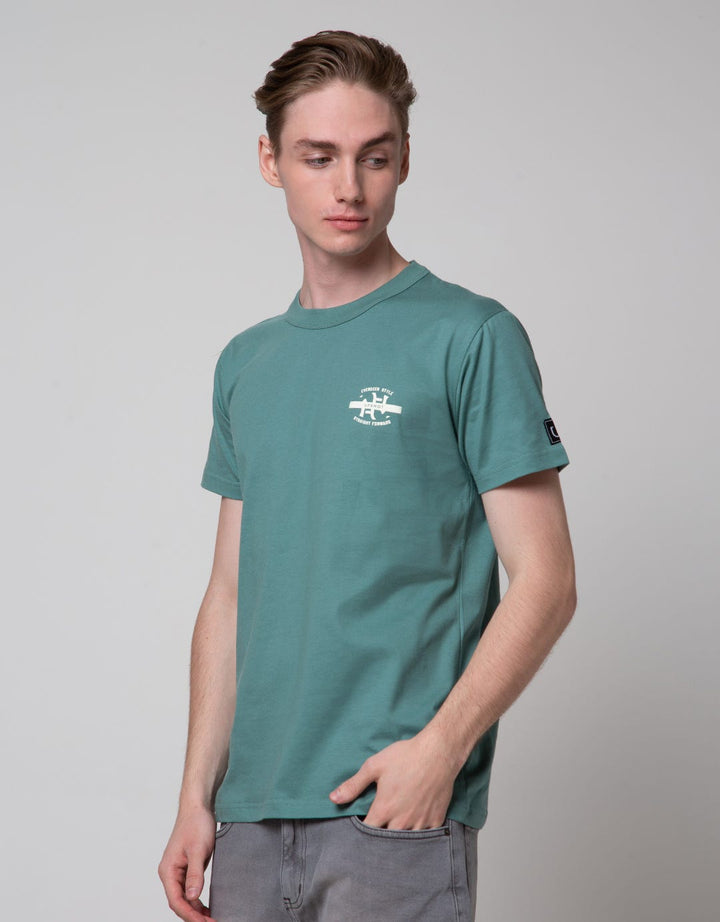 T Zone Short Sleeve T-Shirt Logo Print Rubber