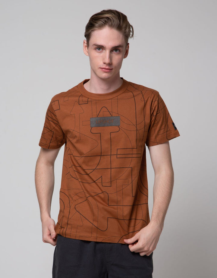 T Zone Short Sleeve T-Shirt Print Upshot Fashion