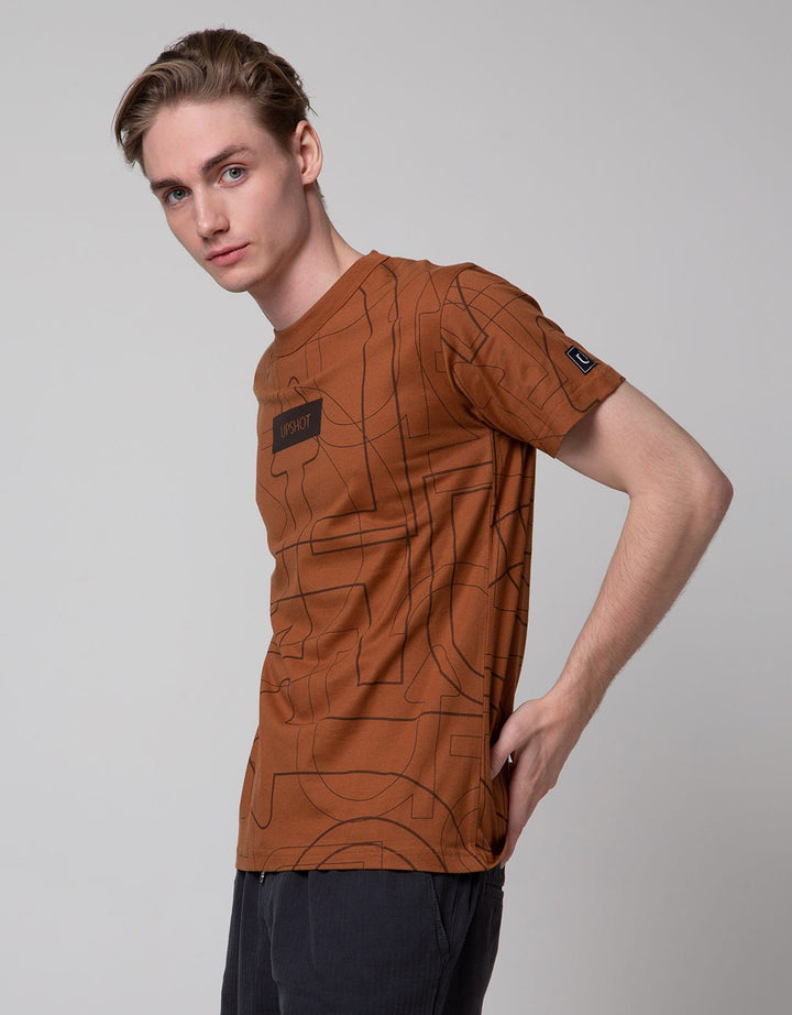 T Zone Short Sleeve T-Shirt Print Upshot Fashion