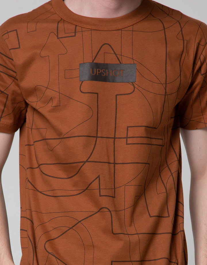 T Zone Short Sleeve T-Shirt Print Upshot Fashion