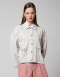 Nevada Solid Woven Jaket Wanita