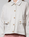Nevada Solid Woven Jaket Wanita